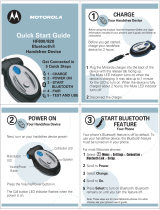 Motorola HF800 - Bluetooth hands-free Speakerphone Quick start guide