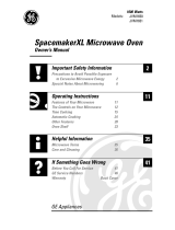 GE JVM1650CH - 1.6 cu. Ft. Spacemaker Microwave Oven Owner's manual