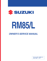 Suzuki RM85 Owner's Service Manual
