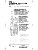 Radio Shack PRO-82 Owner's manual