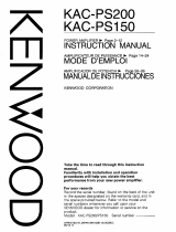 Kenwood KAC-PS150 User manual