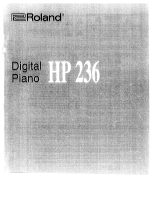 Roland HP 236 User manual