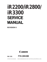 Canon IR3300 User manual