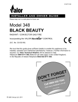 Valor BLACK BEAUTY 348 Installer And Owner Manual