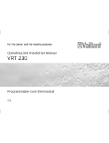 Vaillant VRT 230 Operating and Operating and Installation manual