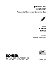 Kohler 12RES Operation And Installation Instructions Manual