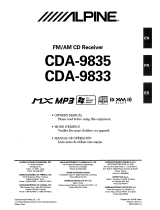 Alpine CDA-9833 Owner's manual