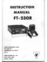 YAESU FT-230R User manual