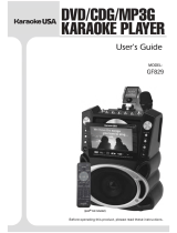Karaoke USA GF829 User manual
