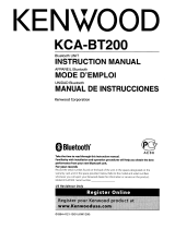 Kenwood KCA-BT200 User manual