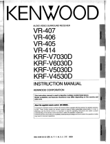 Kenwood VR-405 User manual