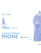 Motorola DISNEY CORDLESS PHONE-CLASSIC User manual
