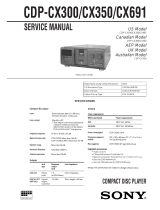 Sony CDP-CX300 - MegaStorage 300-CD Changer User manual