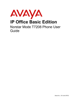 Avaya M7208 User manual