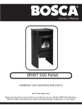 Bosca SPIRIT 500 Pellet Installation And Operating Instructions Manual