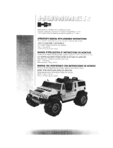 Little Tikes Hummer H2 451L Operator's Manual With Assembly Instructions