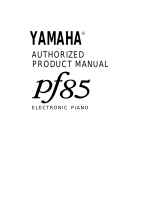 Yamaha PF-85 Authorized Product Manual