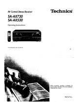 Technics SA-AX730 Operating Instructions Manual