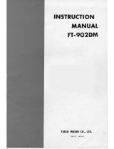 YAESU FT-902DM User manual