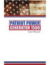 Patriot Power Generator 1500 User manual