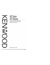 Kenwood KT-592 User manual