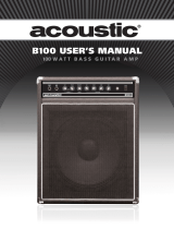 Acoustic B100 User manual