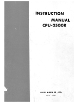 YAESU CPU-2500R User manual