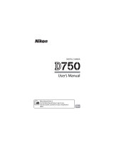 Nikon D750 User manual