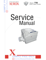 Xerox Phaser 7750 User manual