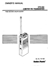 Radio Shack HTX-202 Owner's manual