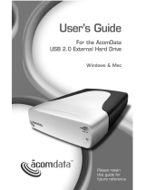 Acomdata External HARD DRIVE Hi-Speed USB 2.0 User manual