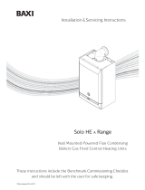 Baxi Solo HE a series Installation & Service Instructions Manual