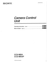 Sony CCU-M5A Operating Instructions Manual