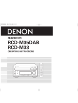 Denon RCD-M33 Operating Instructions Manual