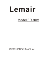 Lemair FR-90V User manual