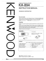 Kenwood KA-894 User manual