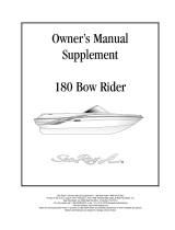 Sea Ray 180 Bow Rider Owner's Manual Supplement