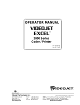 VIDEOJET Excel 2000 Series User manual
