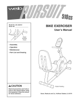 Weslo Pursuit 510 cs User manual