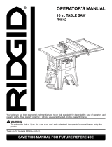 RIDGID R4512 User manual