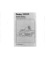 Motorola RADIUS GM300 Operating Instructions Manual