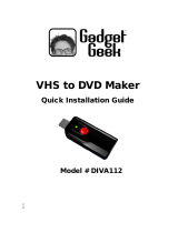 Gadget Geek DIVA112 Quick Install Manual
