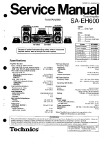 Technics SB-EH600 User manual