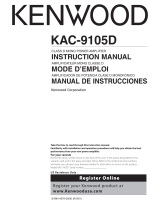 Kenwood KAC-9105D User manual
