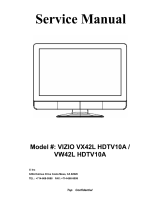 Vizio VW42L - 42 Inch LCD HDTV User manual