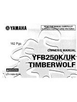 Yamaha YFB250UK Timberwolf Owner's manual