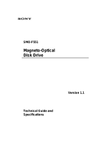 Sony MO DISK DRIVE SMO-F551 Technical Manual