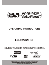 Acoustic Solutions LCD32761HDF Operating Instructions Manual