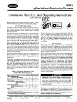 Carrier UPFLOW INDUCED-COMBUSTION FURNACES 58PAV User manual