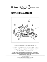 Roland ep-3 Owner's manual